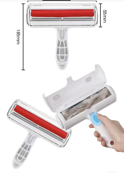 Premium Reusable Pet Hair Removal Roller – Effectively Eliminates Dog and Cat Fur from Sofas, Carpets, Beds, and Car Seats – Adhesive-Free Design