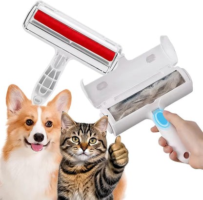 Premium Reusable Pet Hair Removal Roller – Effectively Eliminates Dog and Cat Fur from Sofas, Carpets, Beds, and Car Seats – Adhesive-Free Design